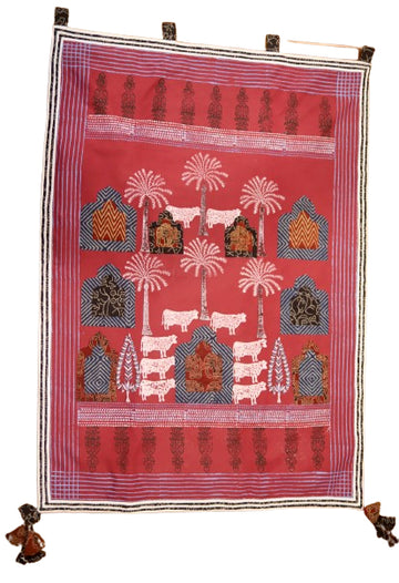 Aman Kay Rang Palm tree Tapestry