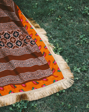 Aman Kay Rang silk doshala throws