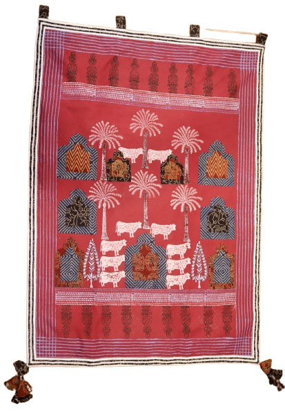 Aman Kay Rang Palm tree Tapestry