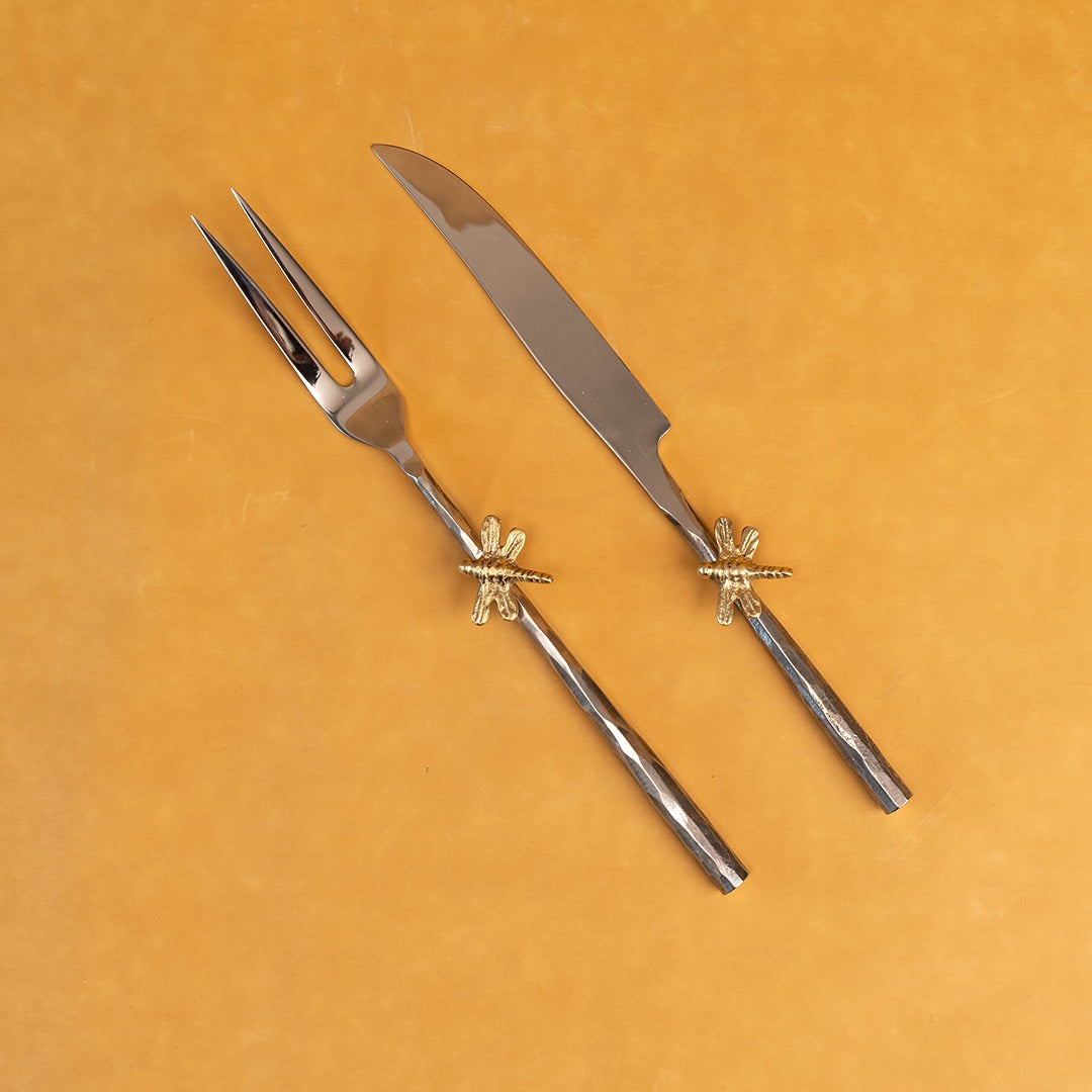Tableware Dragonfly Carving Set