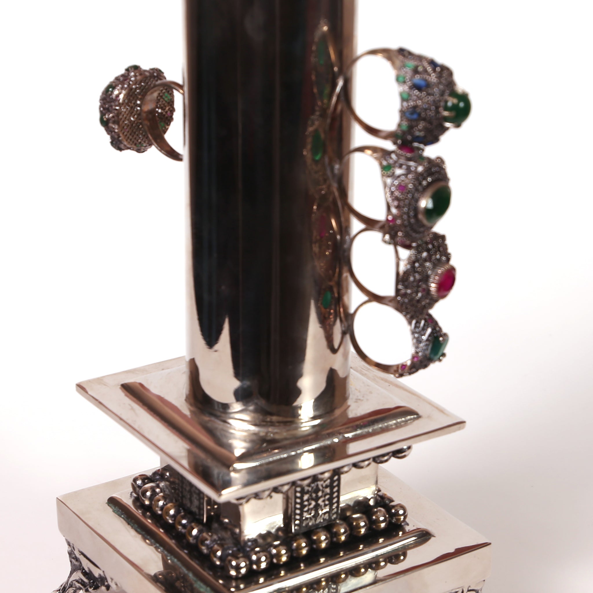 Neemar Silver Candle Stand
